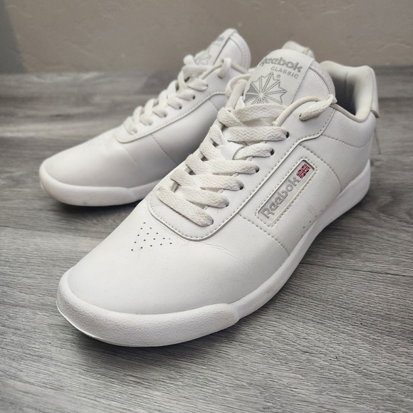 Reebok White Shoes Size 7.5 Princess Classic Lightweight Comfort Lace Up Walking - Picture 1 of 12